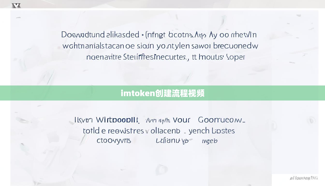 imtoken创建流程视频
