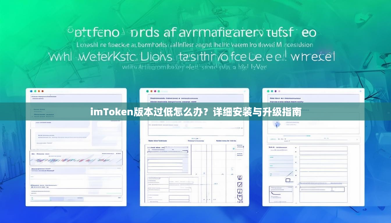 imToken版本过低怎么办？详细安装与升级指南