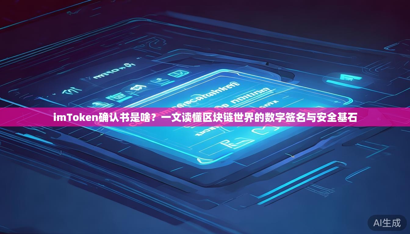 imToken确认书是啥?一文读懂区块链世界的数字签名与安全基石 imToken确认书是啥?一文读懂区块链世界的数字签名与安全基石