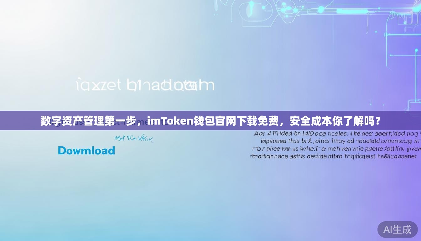 数字资产管理第一步，imToken钱包官网下载免费，安全成本你了解吗？