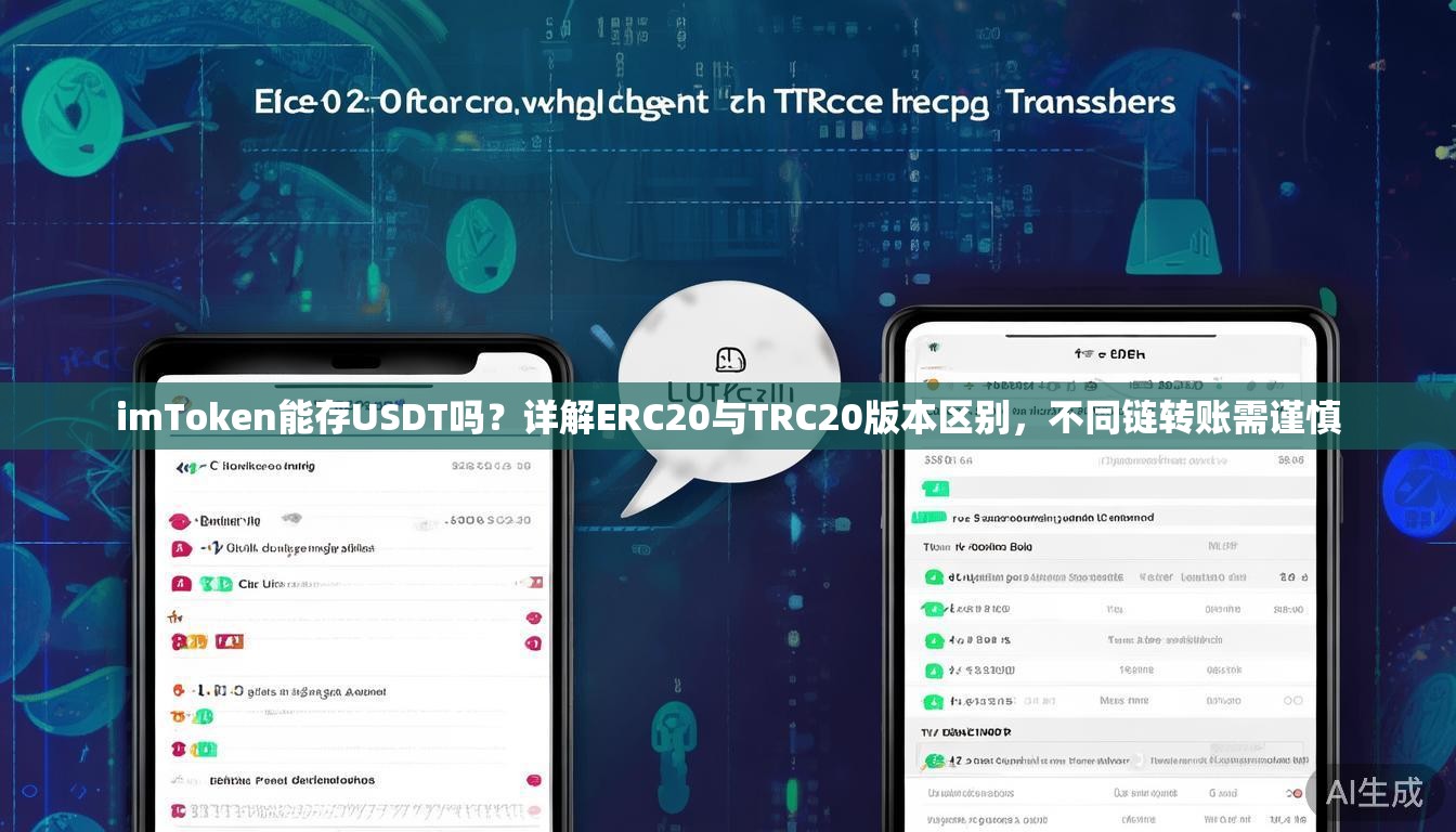 imToken能存USDT吗？详解ERC20与TRC20版本区别，不同链转账需谨慎