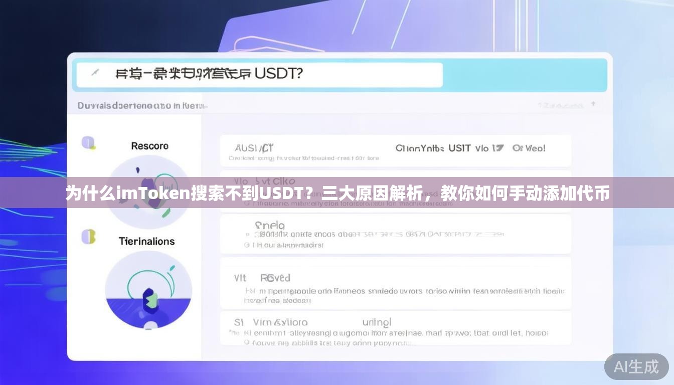为什么imToken搜索不到USDT？三大原因解析，教你如何手动添加代币