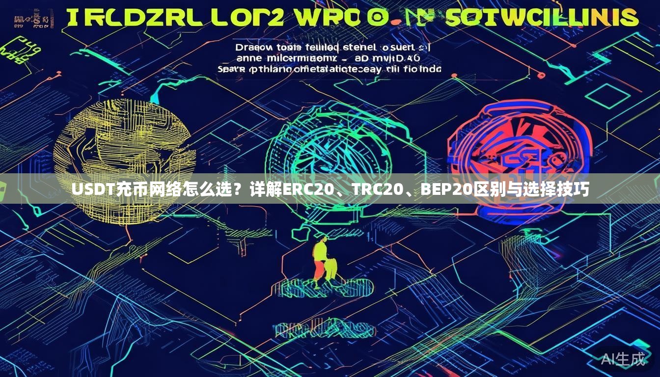 USDT充币网络怎么选？详解ERC20、TRC20、BEP20区别与选择技巧