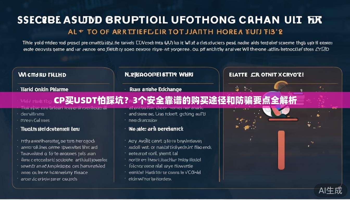 CP买USDT怕踩坑?3个安全靠谱的购买途径和防骗要点全解析 CP买USDT怕踩坑?3个安全靠谱的购买途径和防骗要点全解析