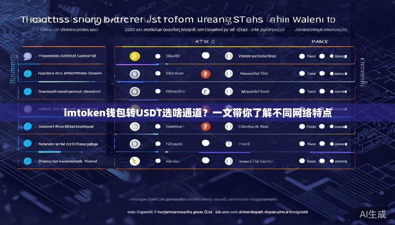 imtoken钱包转USDT选啥通道？一文带你了解不同网络特点