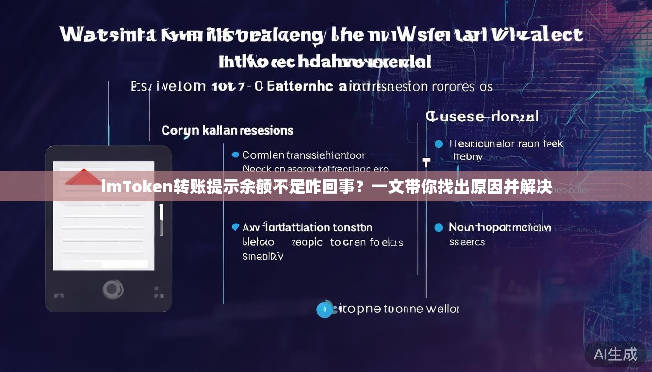 imToken转账提示余额不足咋回事?一文带你找出原因并解决 imToken转账提示余额不足咋回事?一文带你找出原因并解决