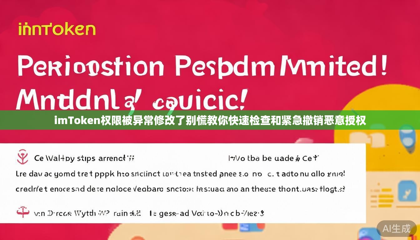 imToken权限被异常修改了别慌教你快速检查和紧急撤销恶意授权 imToken权限被异常修改了别慌教你快速检查和紧急撤销恶意授权